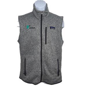 Patagonia Gray Better Sweater Vest Full Zip Branded Men Sz M STY25882